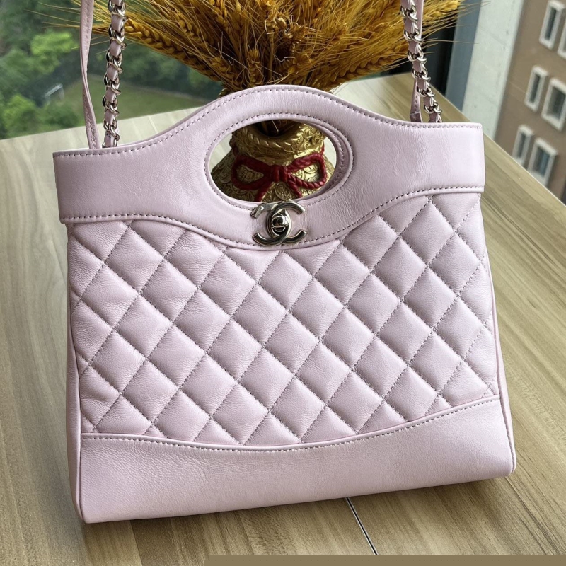 Ch*el top handle bags